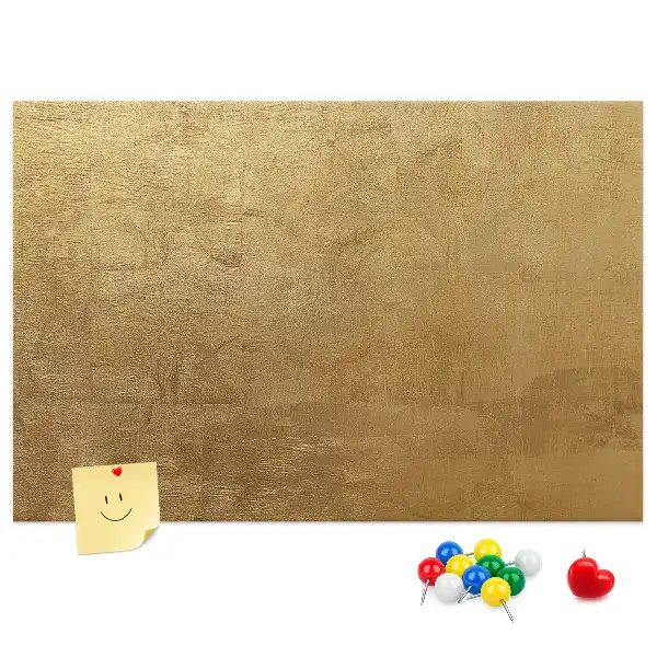 Dekorative Leinwand als Pinnwand