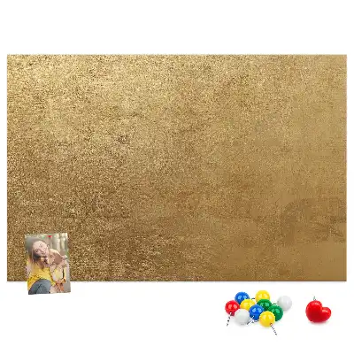 Dekorative Leinwand als Pinnwand