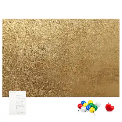 Dekorative Leinwand als Pinnwand