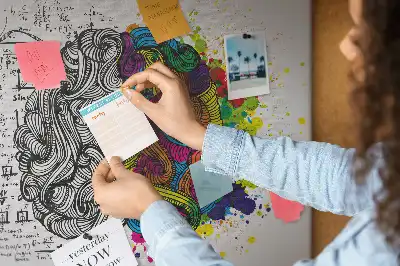 Bedruckte Korkplatte Psychologisches Motiv des Denkens