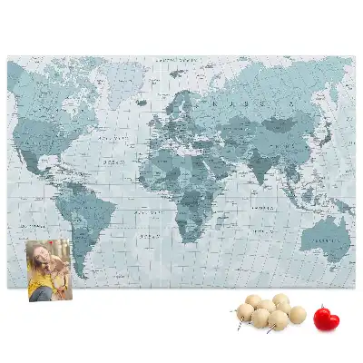 Bedruckte Korkplatte Offizielle staatliche Aufteilung der Welt