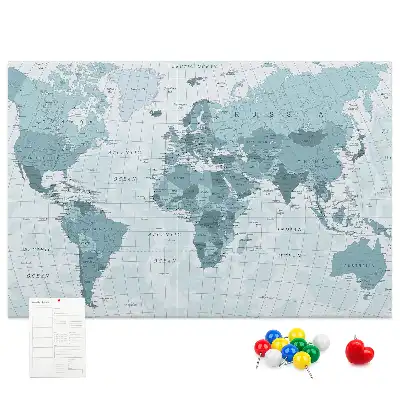 Bedruckte Korkplatte Offizielle staatliche Aufteilung der Welt