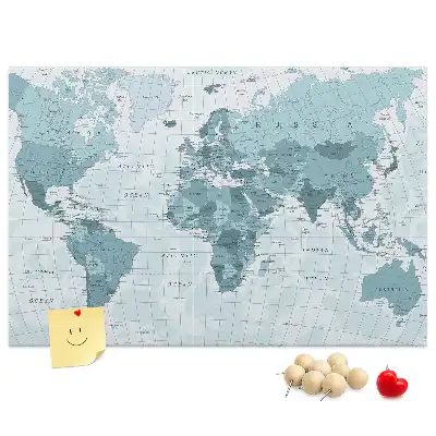 Bedruckte Korkplatte Offizielle staatliche Aufteilung der Welt