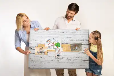 Bedruckte Korkplatte mit Familienmotiv