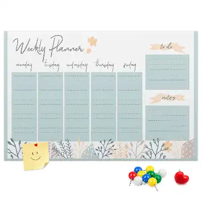 Bilder-Korktafel Wochenplan