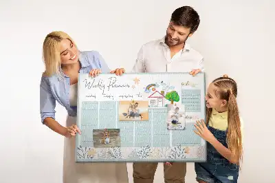 Bilder-Korktafel Wochenplan