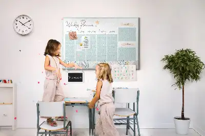 Bilder-Korktafel Wochenplan