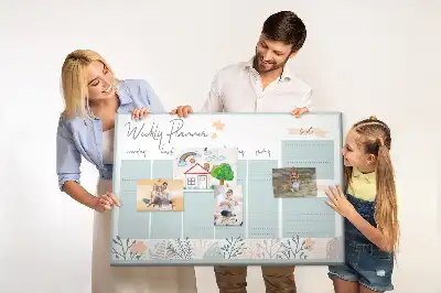 Bilder-Korktafel Wochenplan