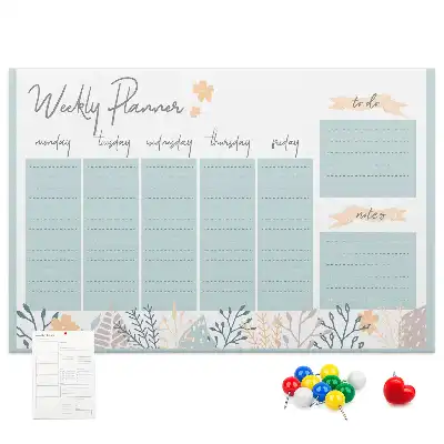 Bilder-Korktafel Wochenplan