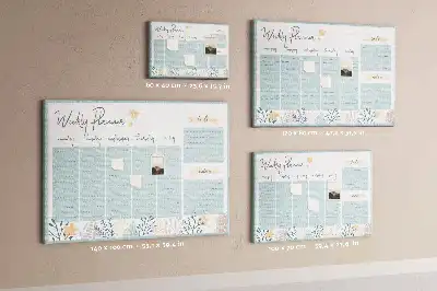 Bilder-Korktafel Wochenplan