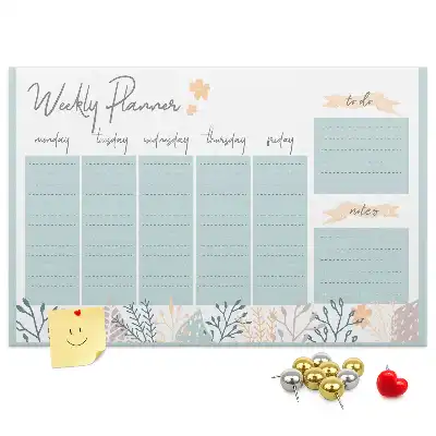 Bilder-Korktafel Wochenplan