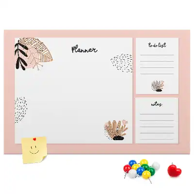 Bedrucktes Notizbuch aus Kork mit Planer