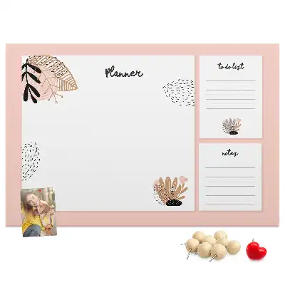 Bedruckte Korkplatte Planer Notizbuch