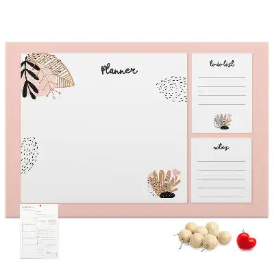 Bedruckte Korkplatte Planer Notizbuch