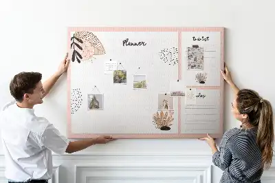 Bedruckte Korkplatte Planer Notizbuch