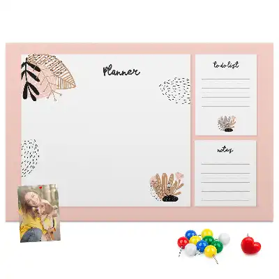 Bedruckte Korkplatte Planer Notizbuch