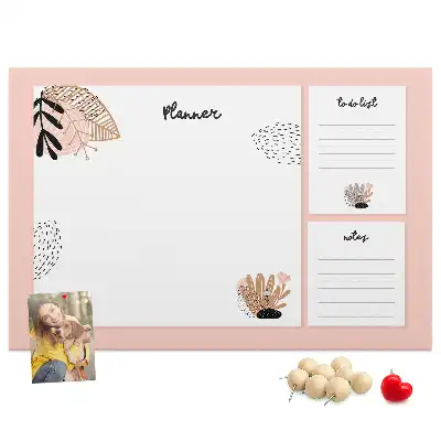 Bedruckte Korkplatte Planer Notizbuch