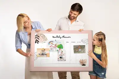 Pinnwand Monatsplaner mit Blumen