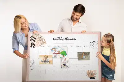Pinnwand Monatsplaner mit Blumen