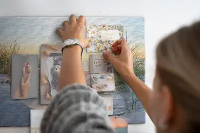Bedruckte Korkplatte Abendliche Küstenlandschaft
