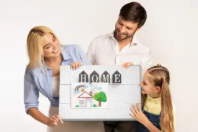 Bilder-Korktafel als Wohndekoration mit Text