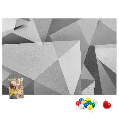 Pinnwand mit 3D-Abstraktion