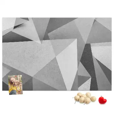 Pinnwand mit 3D-Abstraktion
