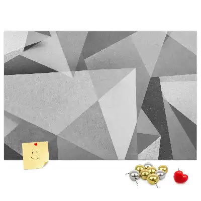 Pinnwand mit 3D-Abstraktion