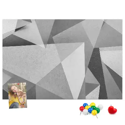 Pinnwand mit 3D-Abstraktion