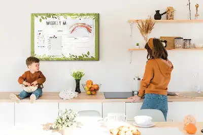 Bilder-Korktafel Wöchentlicher Speiseplan