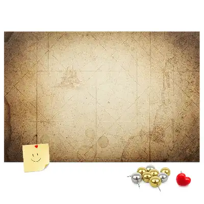 Kork Pinnwand Archiv-Erdglobus Sepia