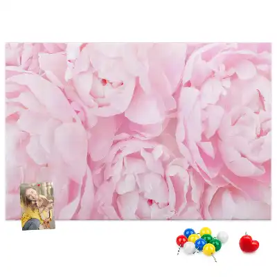 Kork Pinnwand Floristisches Motiv der Blüte
