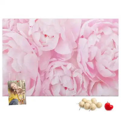 Kork Pinnwand Floristisches Motiv der Blüte