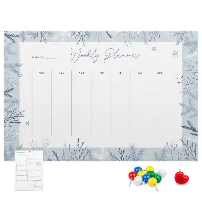 Kork Pinnwand Winter-Wochenplaner