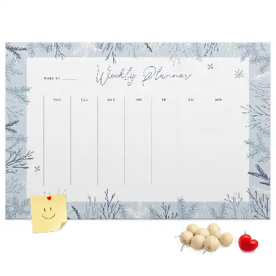 Kork Pinnwand Winter-Wochenplaner
