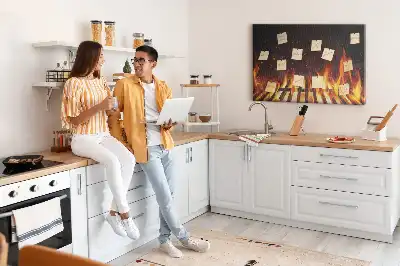 Bilder-Korktafel Grill