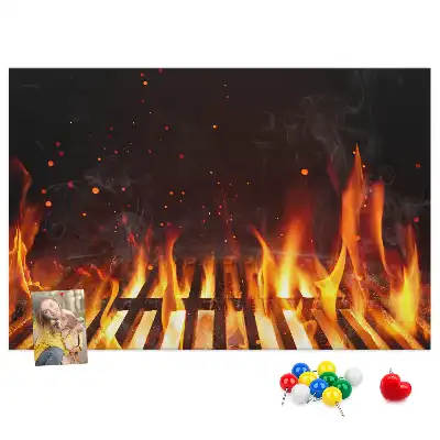 Bilder-Korktafel Grill