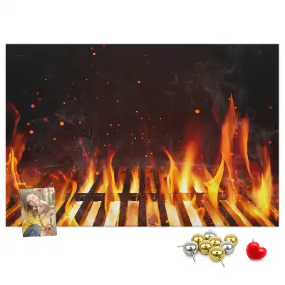 Bilder-Korktafel Grill