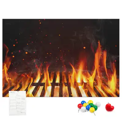 Bilder-Korktafel Grill