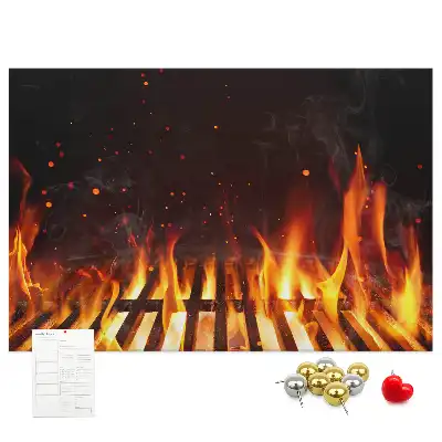 Bilder-Korktafel Grill