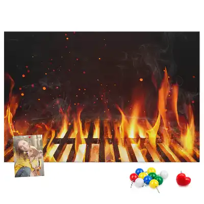 Bilder-Korktafel Grill