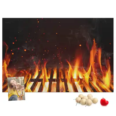 Bilder-Korktafel Grill