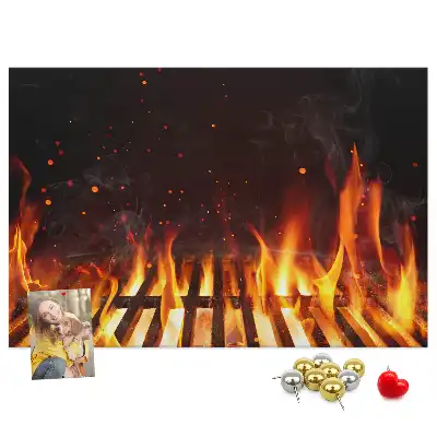 Bilder-Korktafel Grill