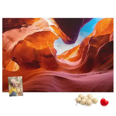 Bedruckte Korkplatte Canyon