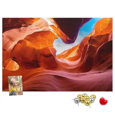 Bedruckte Korkplatte Canyon