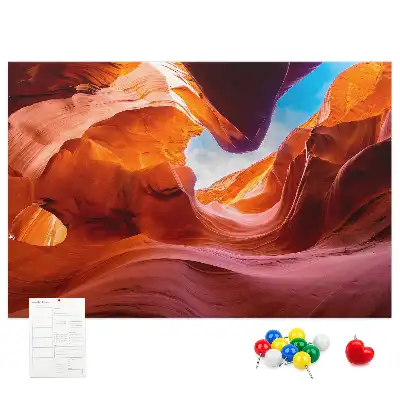 Bedruckte Korkplatte Canyon
