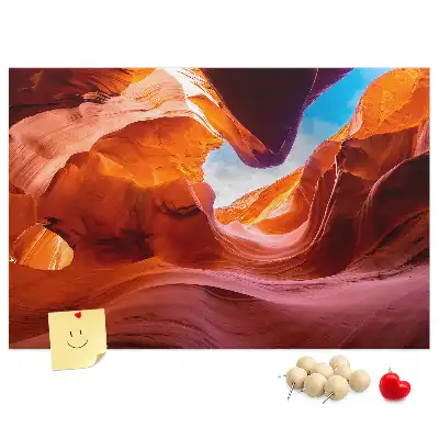 Bedruckte Korkplatte Canyon