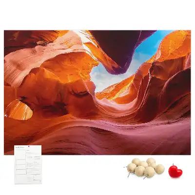 Bedruckte Korkplatte Canyon