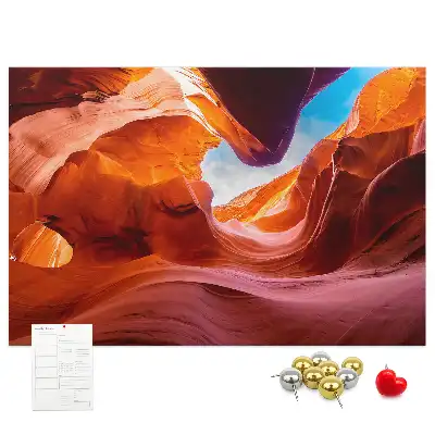 Bedruckte Korkplatte Canyon