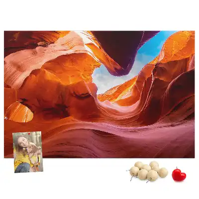 Bedruckte Korkplatte Canyon